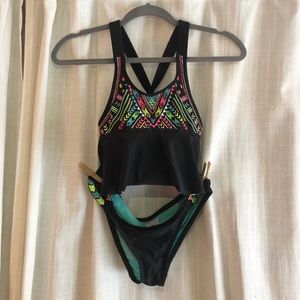 Two piece paded bathing suit